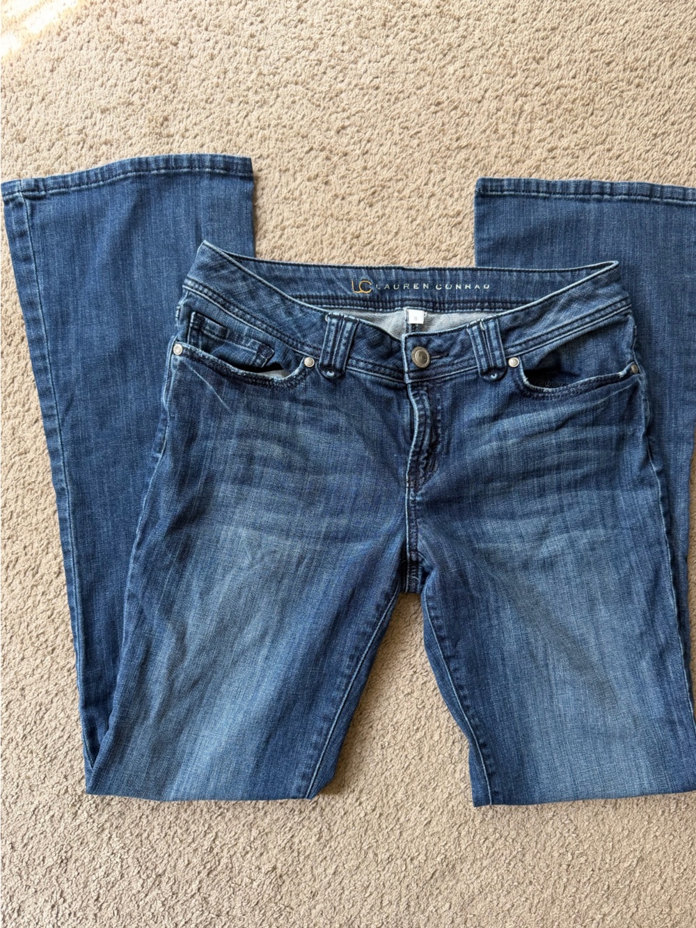 LC Lauren Conrad Women's Medium Blue Bootcut Denim Jeans